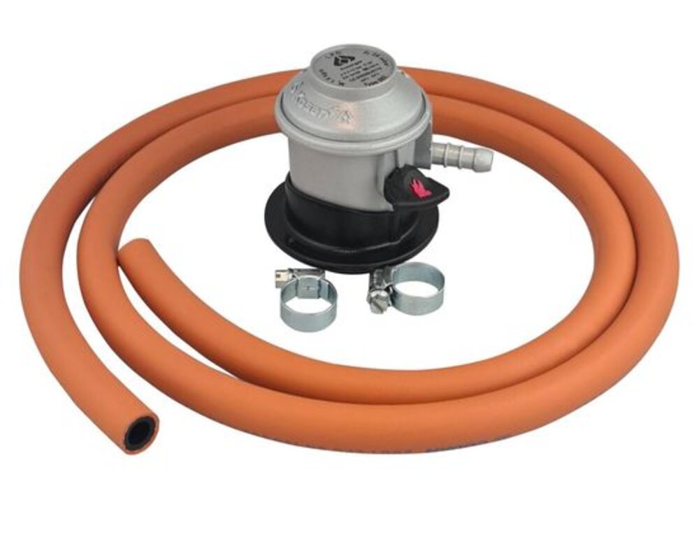 Gassregulator m/slange 1,2 m