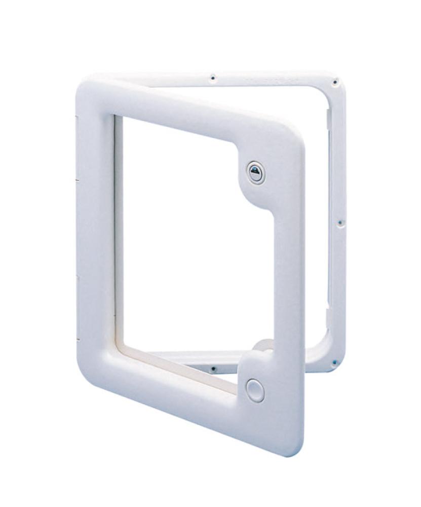 Model 3 Serviceluke Hvit 385 x 335 mm
