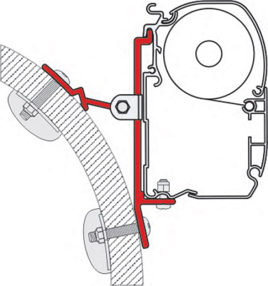 Adapter Hymer S-E Class 350 Markisefeste