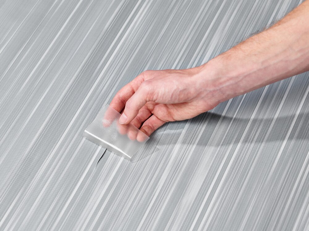 Reparasjonssett til markiseduk 7,5 x 15 cm