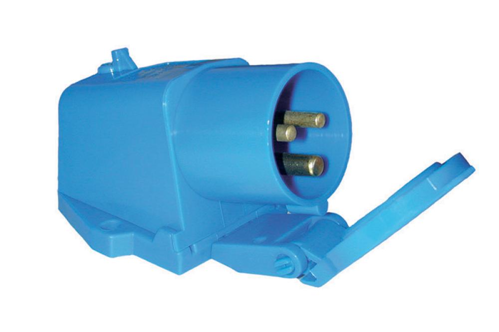 Inntak strøm utvendig m/lokk CEE 17 Inntak