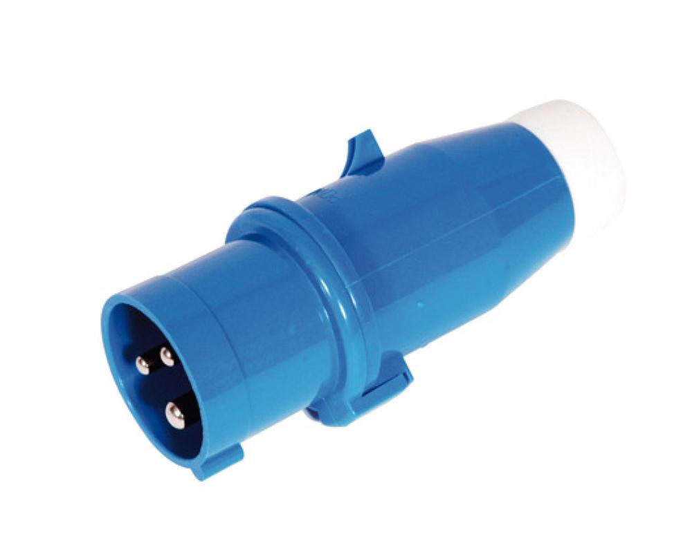 Støpsel CEE 17 rett hann u/lokk