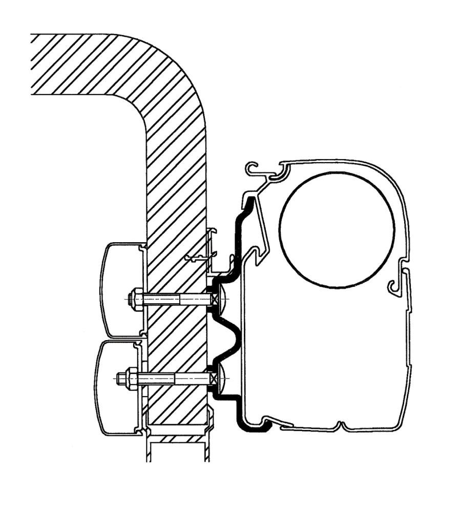 Adapter Omnistor Exsis/Hymercamp 4,5 m