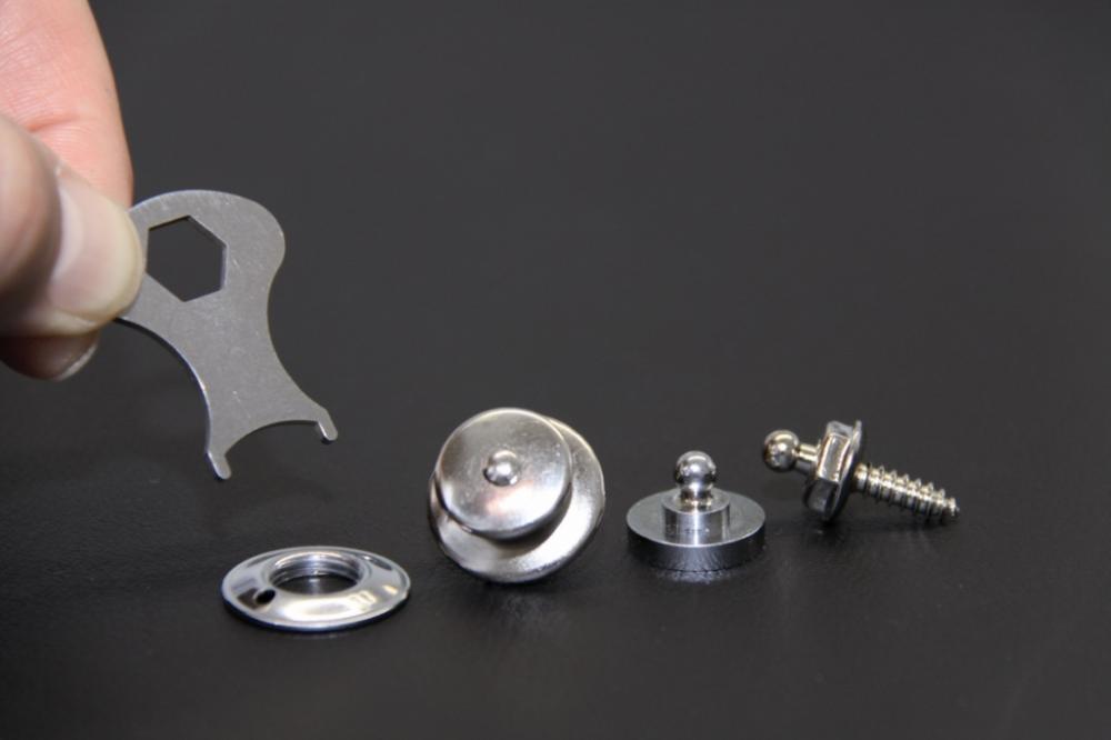 Festemateriell 5 Stk TENAX trykknapp inkl. Schlüss