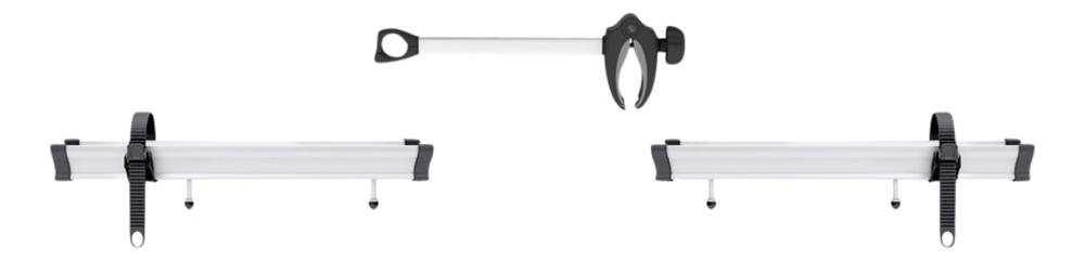 Utbyggingssett Caravan Superb til tredje sykkel Sølv