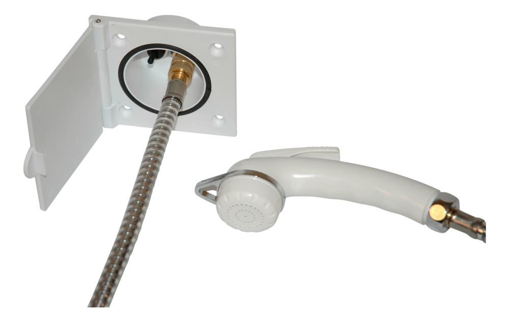 Uttak dusj m/ CHARISMA dusjhode REICH hvit