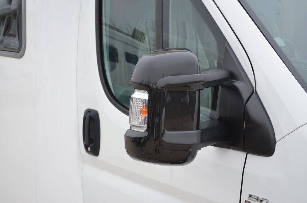 Speilbeskytter Lang arm Svart 2 stk