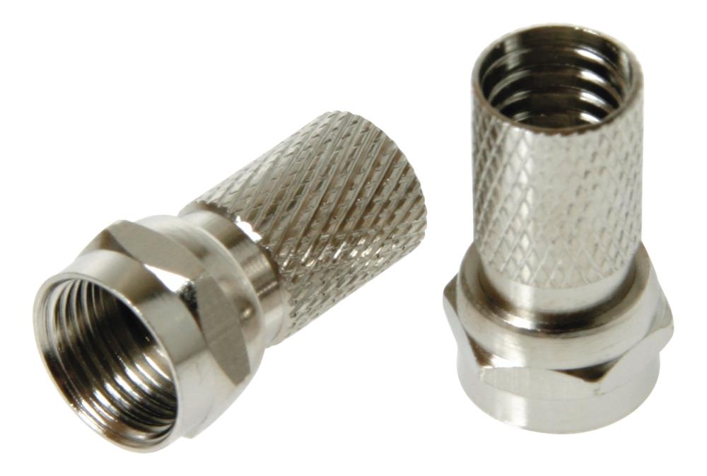 F-Connector 5,45 mm -Twist on, 2 stk F RG59