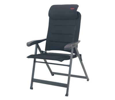 Campingstol m/nakkestøtte Air Deluxe Svart