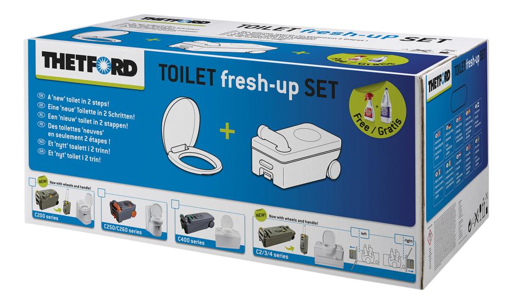 Fresh-up Sett til toalett C2/C3/C4 m/ hjul Venstre