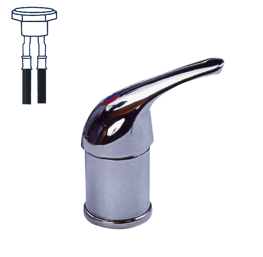 Kran blande m/dusj/bryter KAMA REICH Chrom - UNIQU