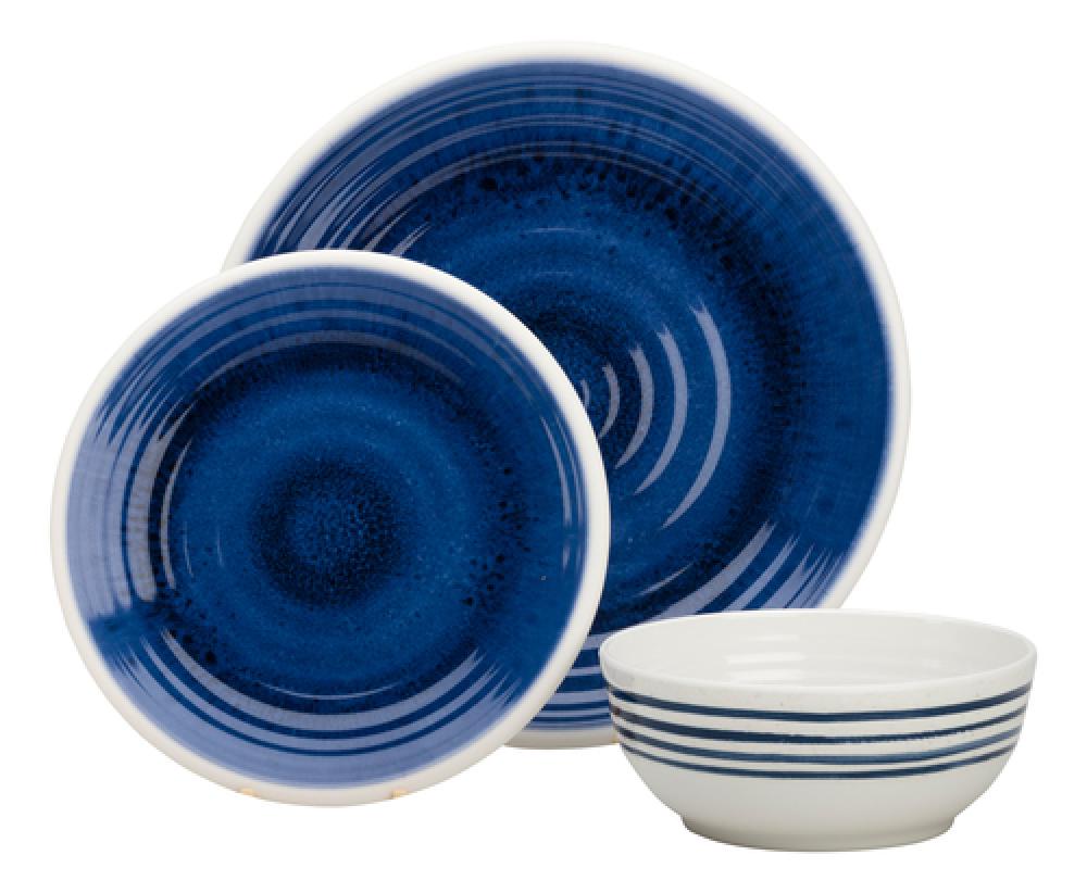 Servise Azure Blå Melamin 12 deler