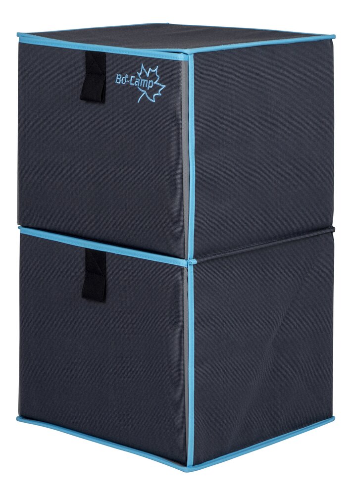 Sammenleggbart skap m/to skuffer Antrasitt