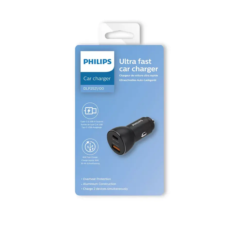 DLP2521/00 USB-Billader, USB-C, USB-A