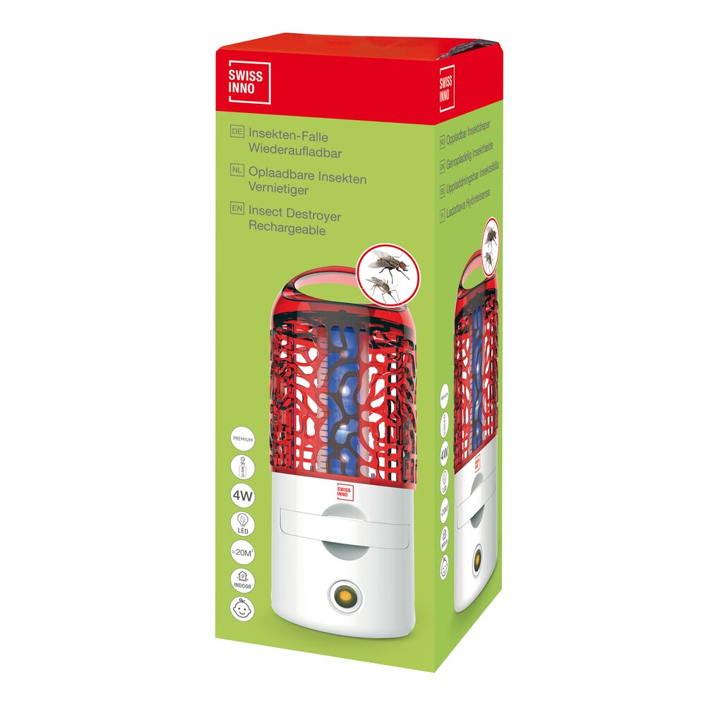 Oppladbar insektsfelle LED 4W