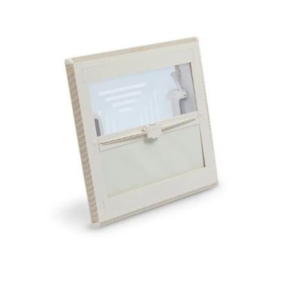 Gardin m/ myggnetting til takluke 40x40 hvit