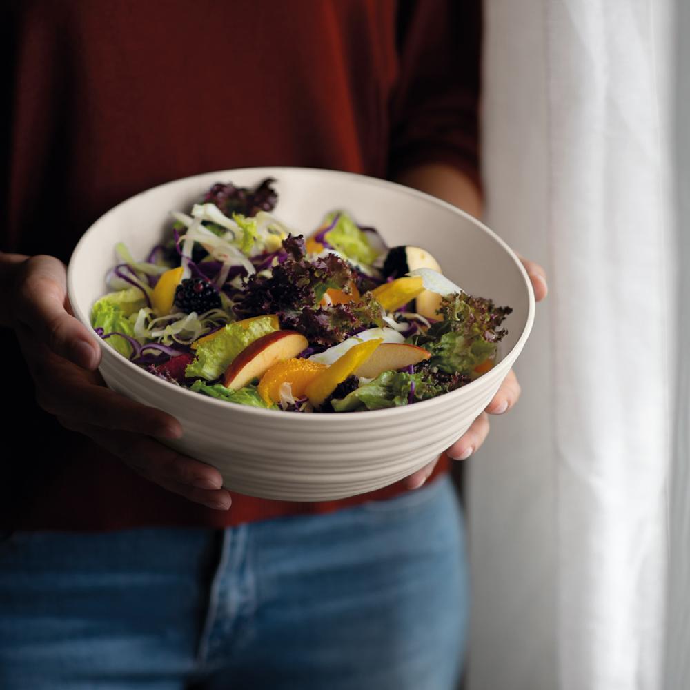 Serveringskål Tierra Hvit Ø25 cm