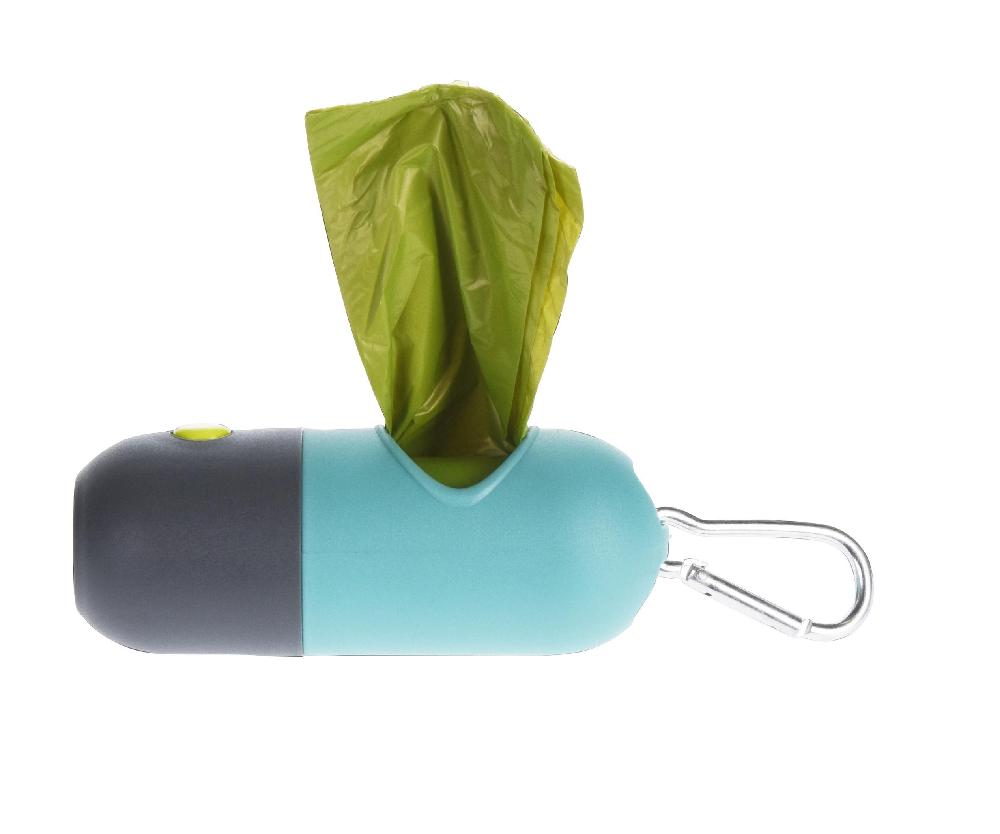 Lommelykt m/hundepose dispenser