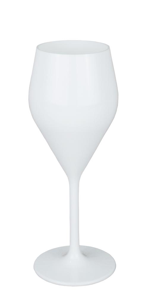 Vinglass Eleganza Hvit 2 stk