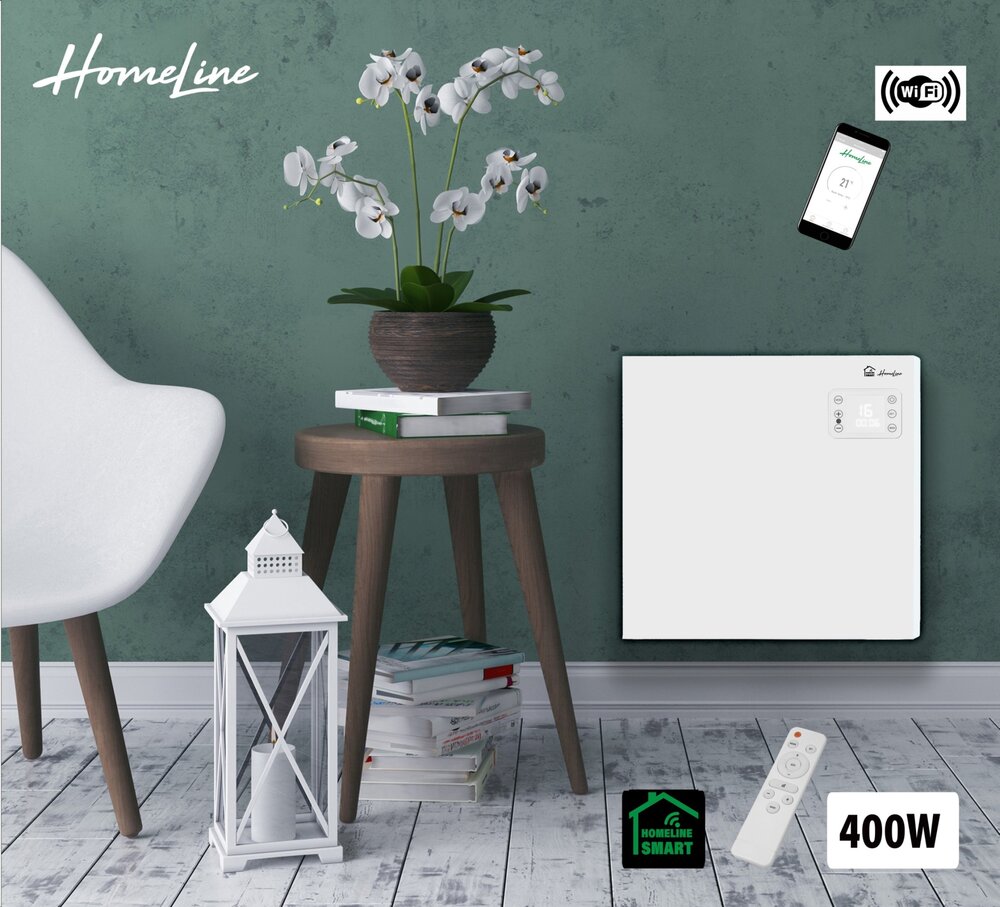 HLHW-1200 Panelovn WiFi 1200 W Hvit