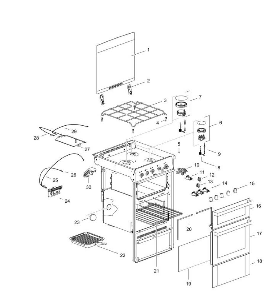 Innvendig glassdør Caprice/Triplex Thetford nr.19