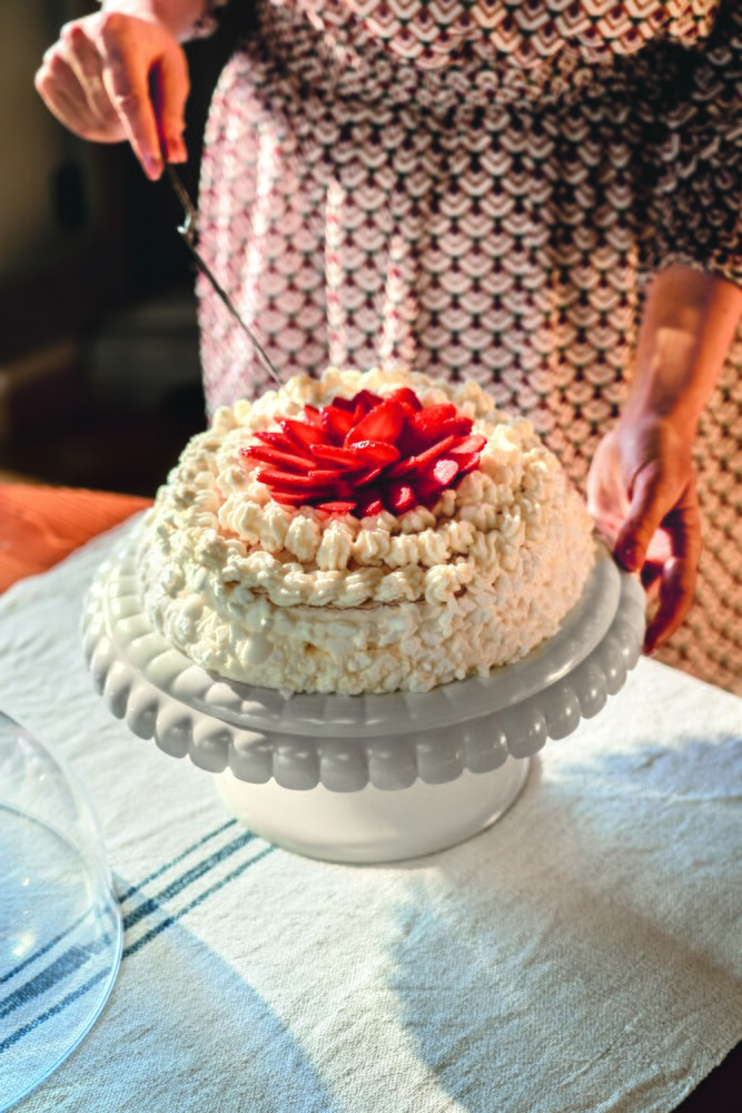 Kakeklokke Tiffany Small Hvit