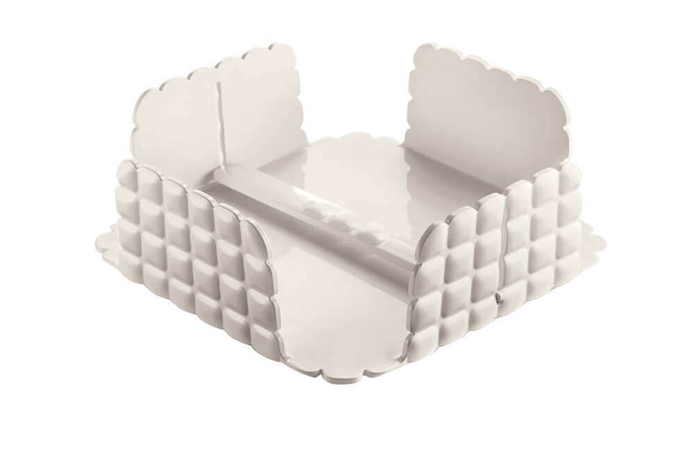 Serviettholder Tiffany Rektangulær Hvit