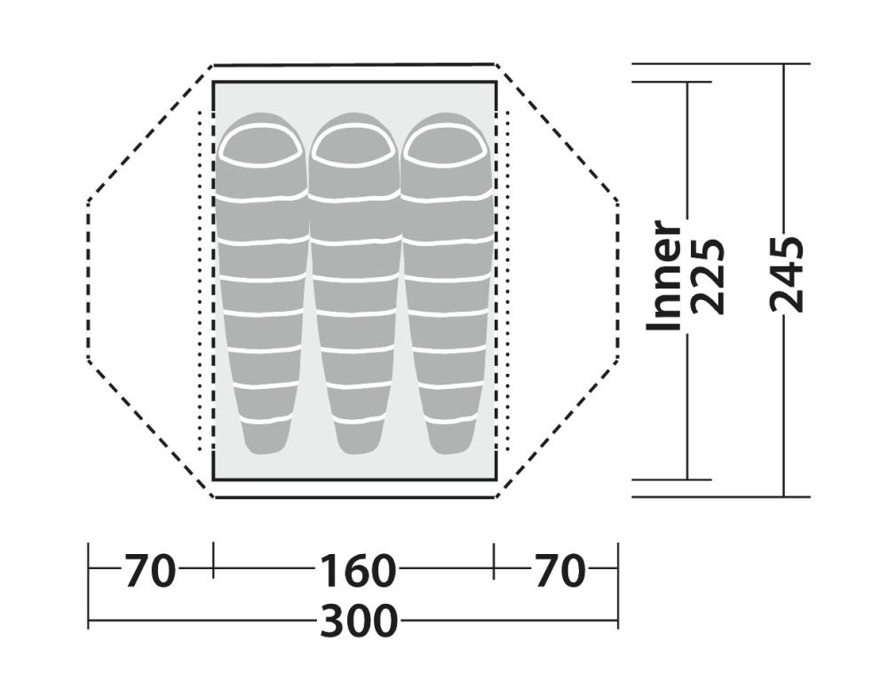 Lodge Pro 3 Campingtelt