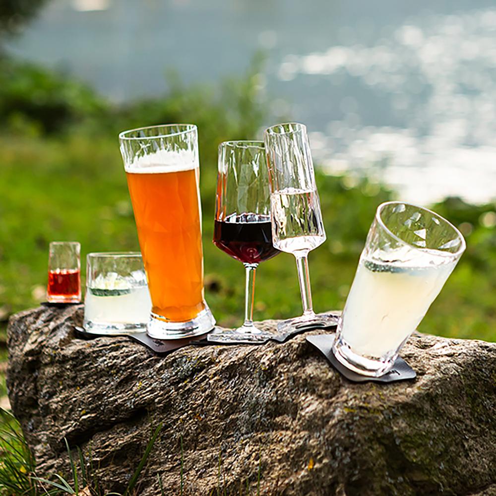 Magnetisk glass - Champagneglass m/stett High Tech 15 cl pk a 2 stk