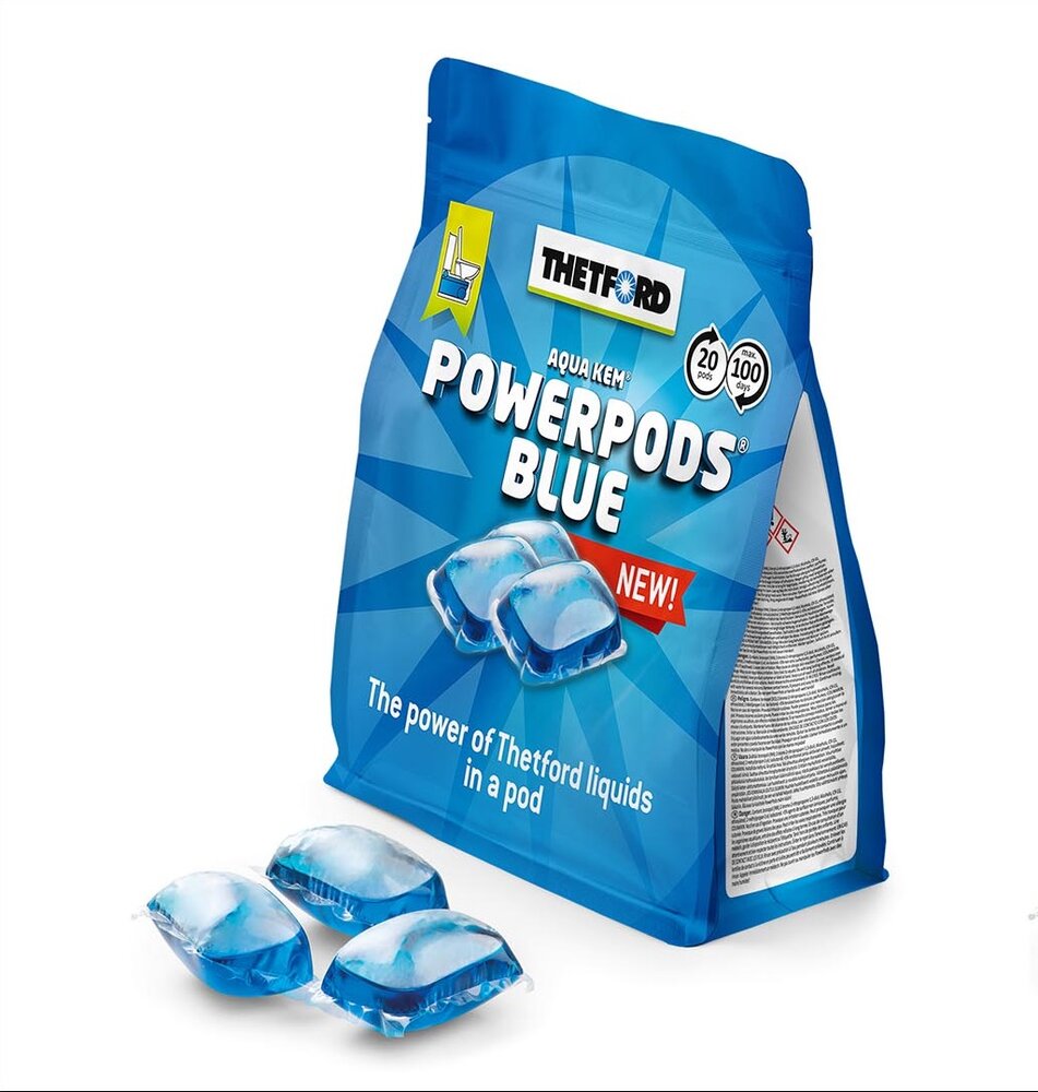 PowerPods Blue Sanitærvæske 20 doseringer