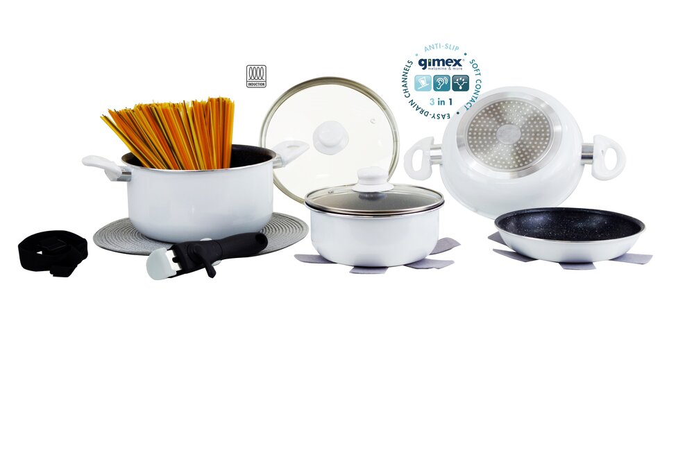 White Line Induksjon Kasserollesett 7 deler