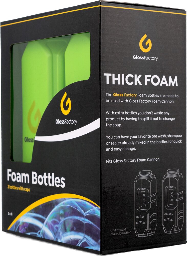 Flaske til Gloss Factory Skumkanon 2pk