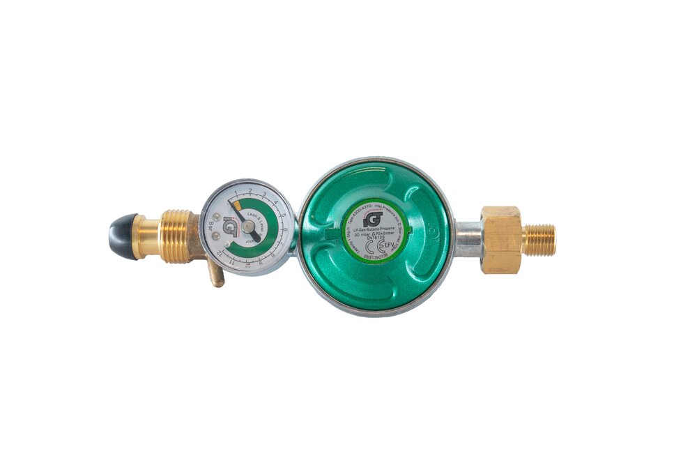 Regulator POL - 1/4" 30mbar med trykkmåler