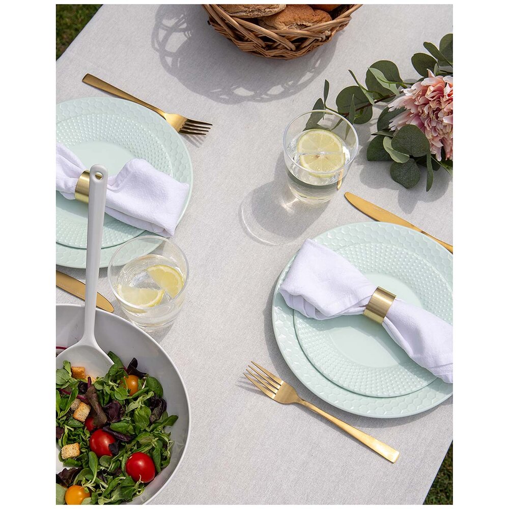 Servise Royal Line Pastel Mint Antiskli Melamin 16 deler