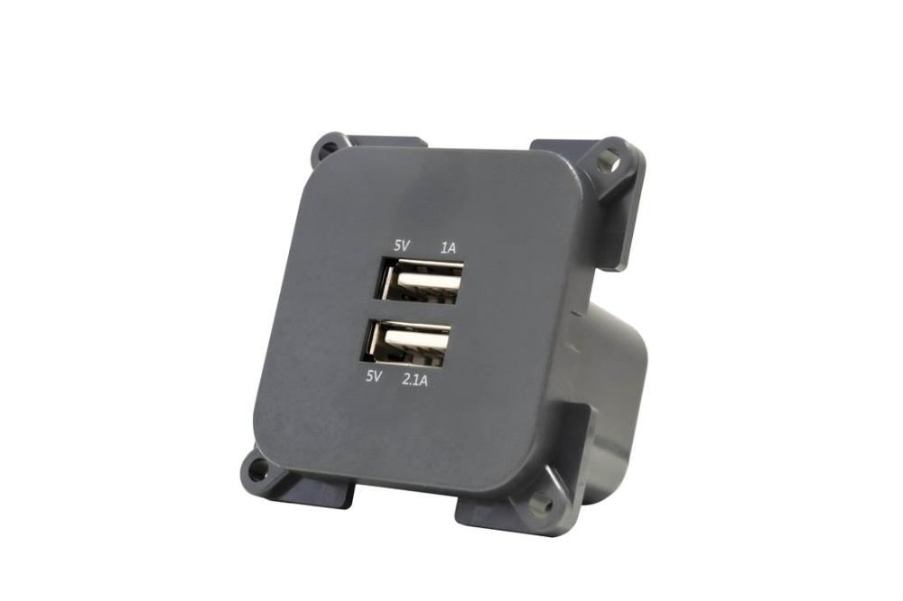 USB-kontakt 12 V Svart