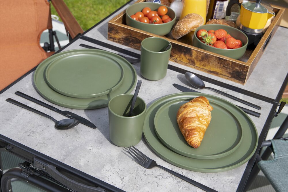 Servise Patom Grønn Melamin 16 deler