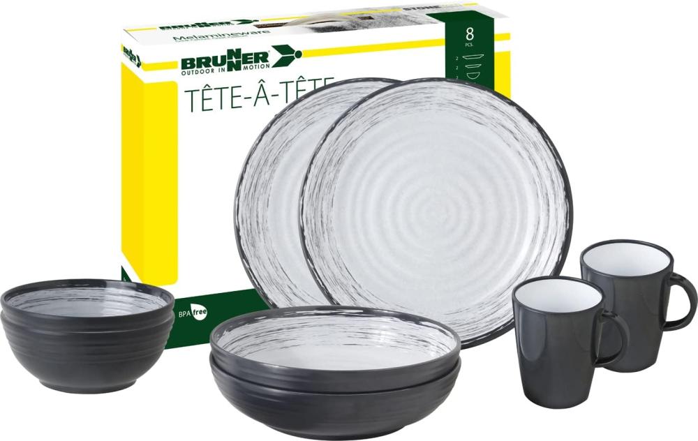 Servise Tete-A-Tete Granada Melamin 8 deler