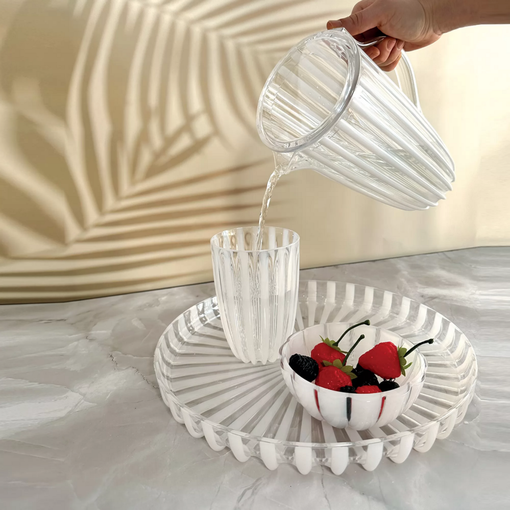 Glass Dolce Vita 4 stk hvit