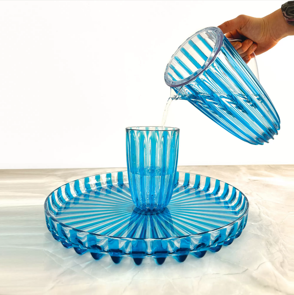 Glass Dolce Vita 4 stk blå