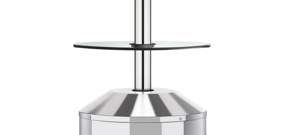 Terrassevarmer 3,5-8 kW Rustfri stål