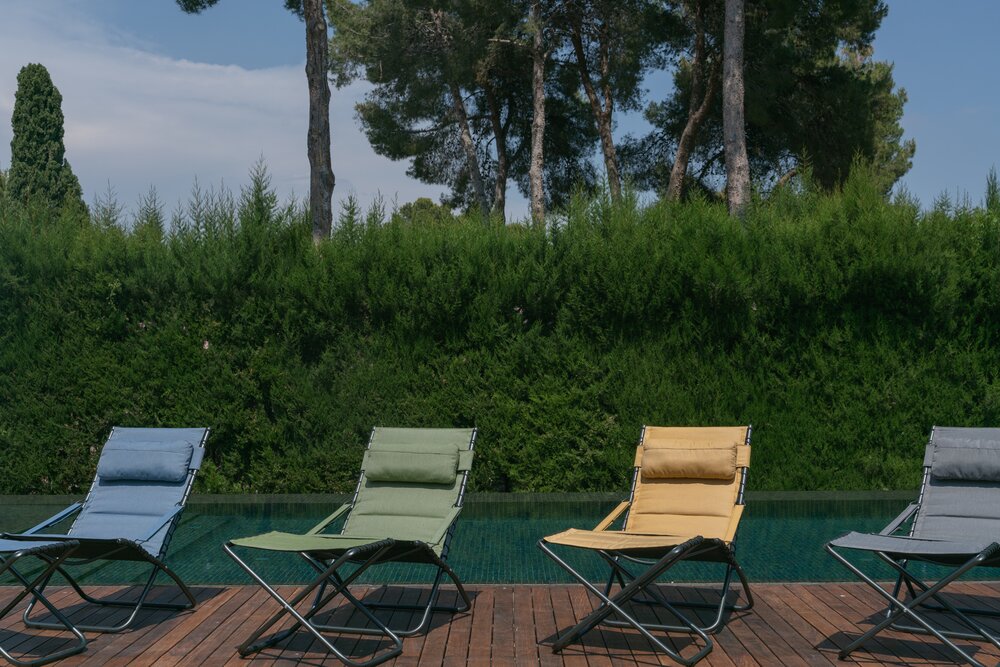 Stol Crespo Tex-Comfort Lounger gul