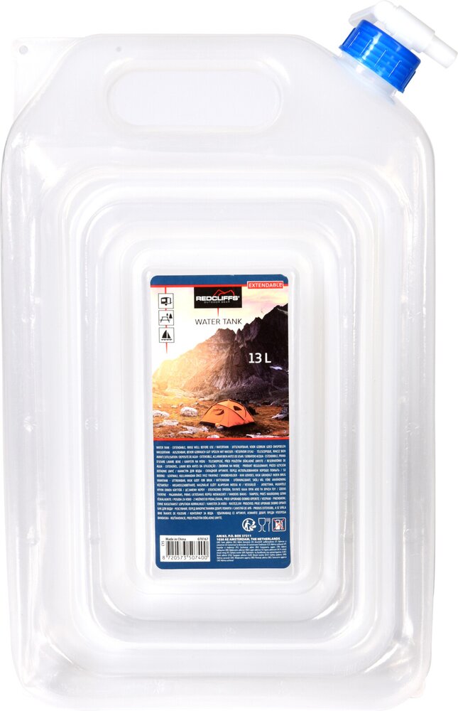 Vannkanne sammenleggbar m/kran 13 l